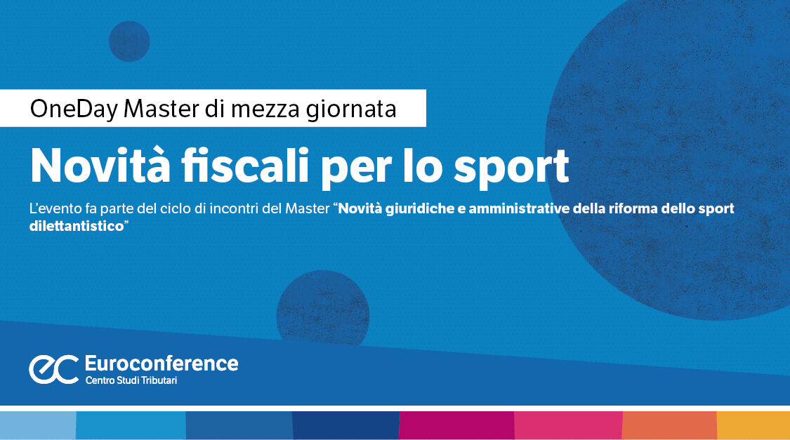 Immagine Novità fiscali per lo sport | Euroconference